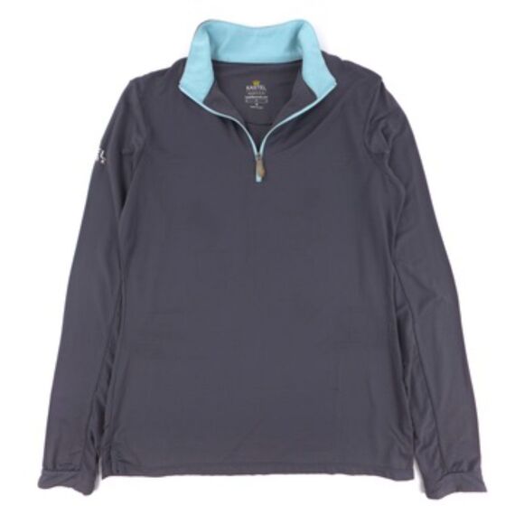 Kastel Denmark Tops - KASTEL DENMARK Equestrian Horse Riding 1/4 Zip Pullover Charlotte Sun Shirt Gray